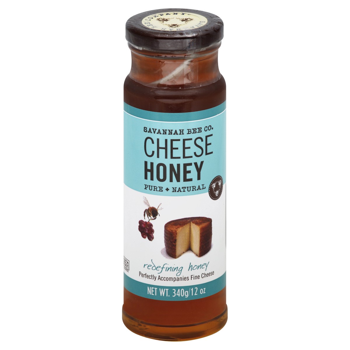 slide 2 of 2, Savannah Bee Cheese Honey 12 oz, 12 oz