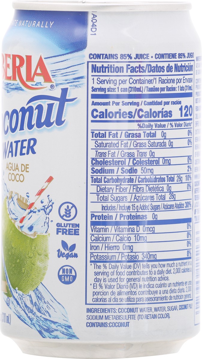 slide 5 of 9, Iberia Coconut Water with Pulp 10.5 fl oz Can, 10.5 fl oz