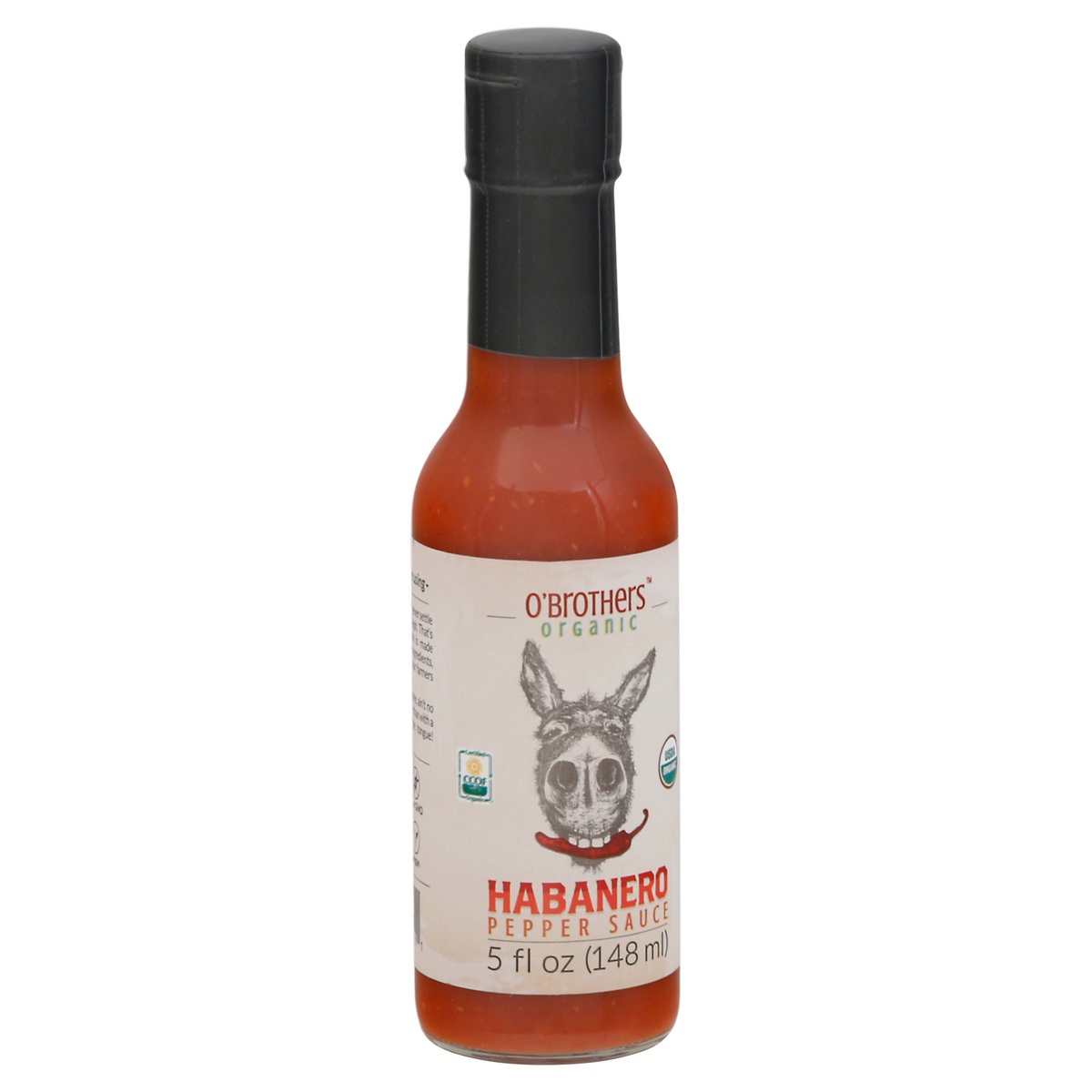 O'Brothers Pepper Sauce, Organic, Habanero 5 oz Shipt