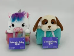 Wonderfully You 18" Doll Sleeping Bag with Animal Pillow, Puppy