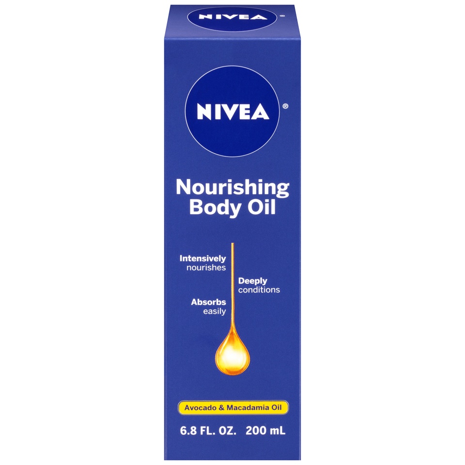 slide 1 of 1, Nivea Nourishing Body Oil, 6.8 oz