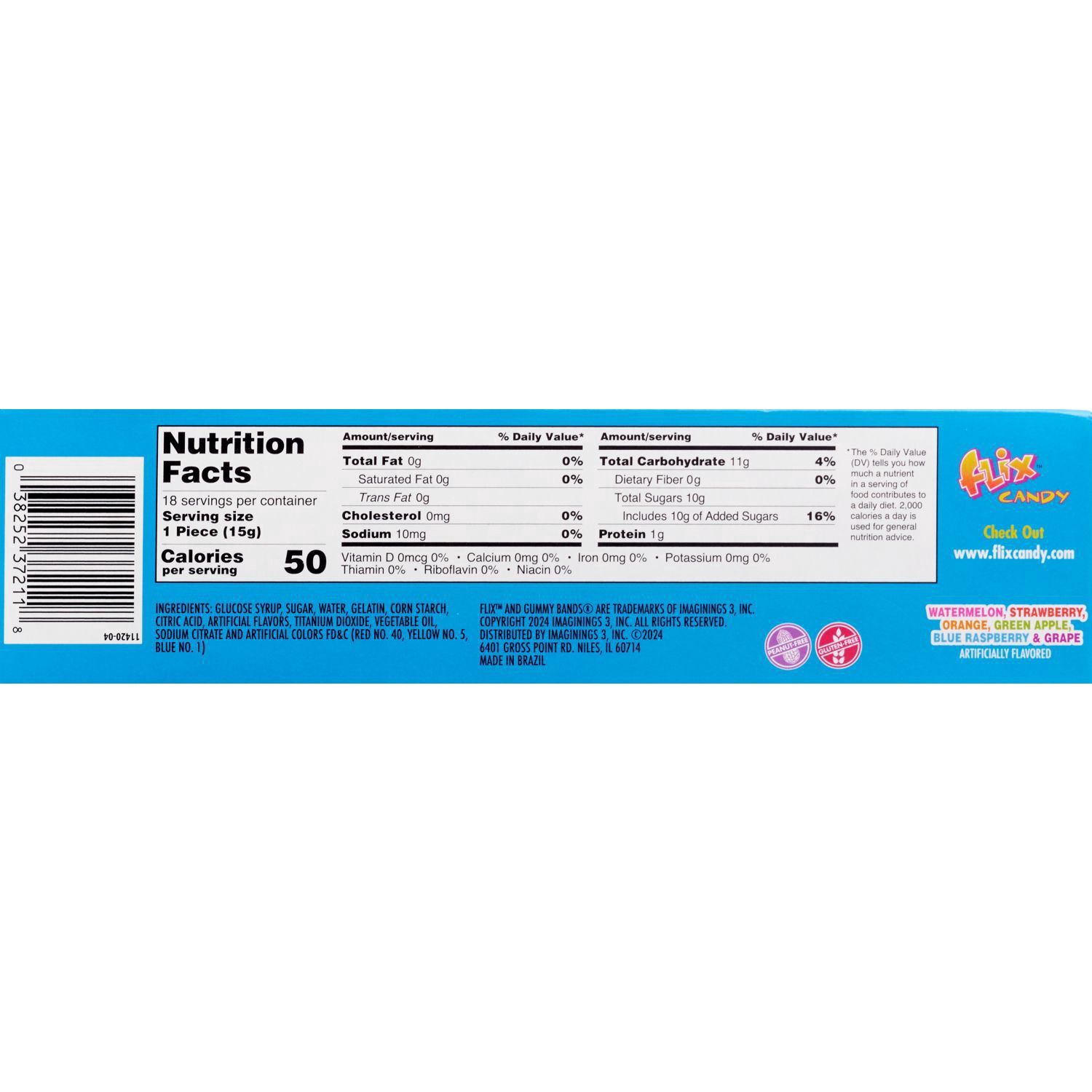 slide 5 of 9, Non Brand Gummy Bands Exchange Box, 18 Ct, 7.4 Oz, 9.5 oz