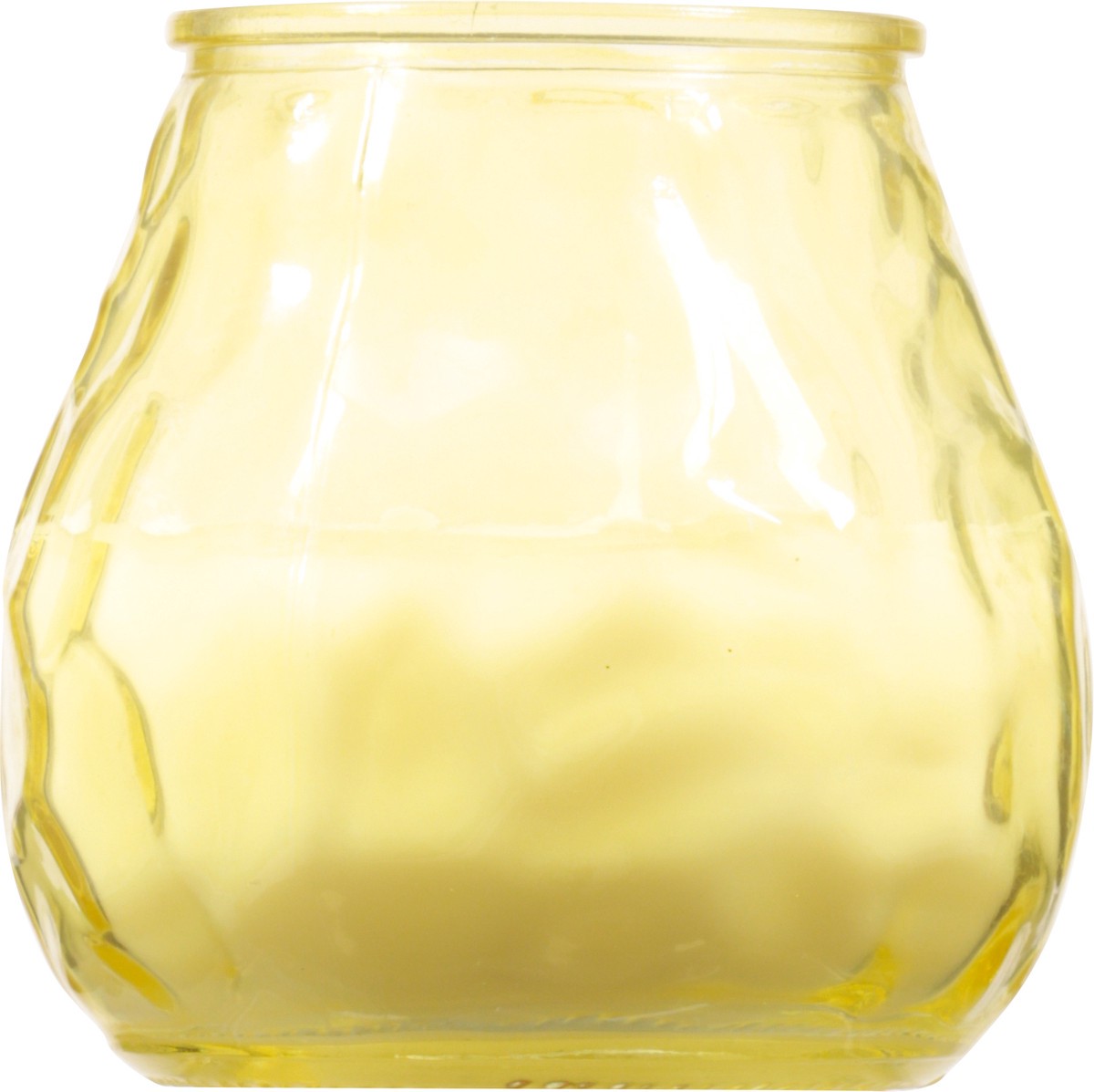 slide 1 of 3, UNFI Painted Lowboys Sizzling Yellow Candle 1 ea, 1 ct