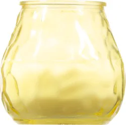 UNFI Painted Lowboys Sizzling Yellow Candle - 1 ea