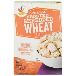 Giant Bite Sized Frosted Shredded Wheat Fiber Whole Grain Cereal