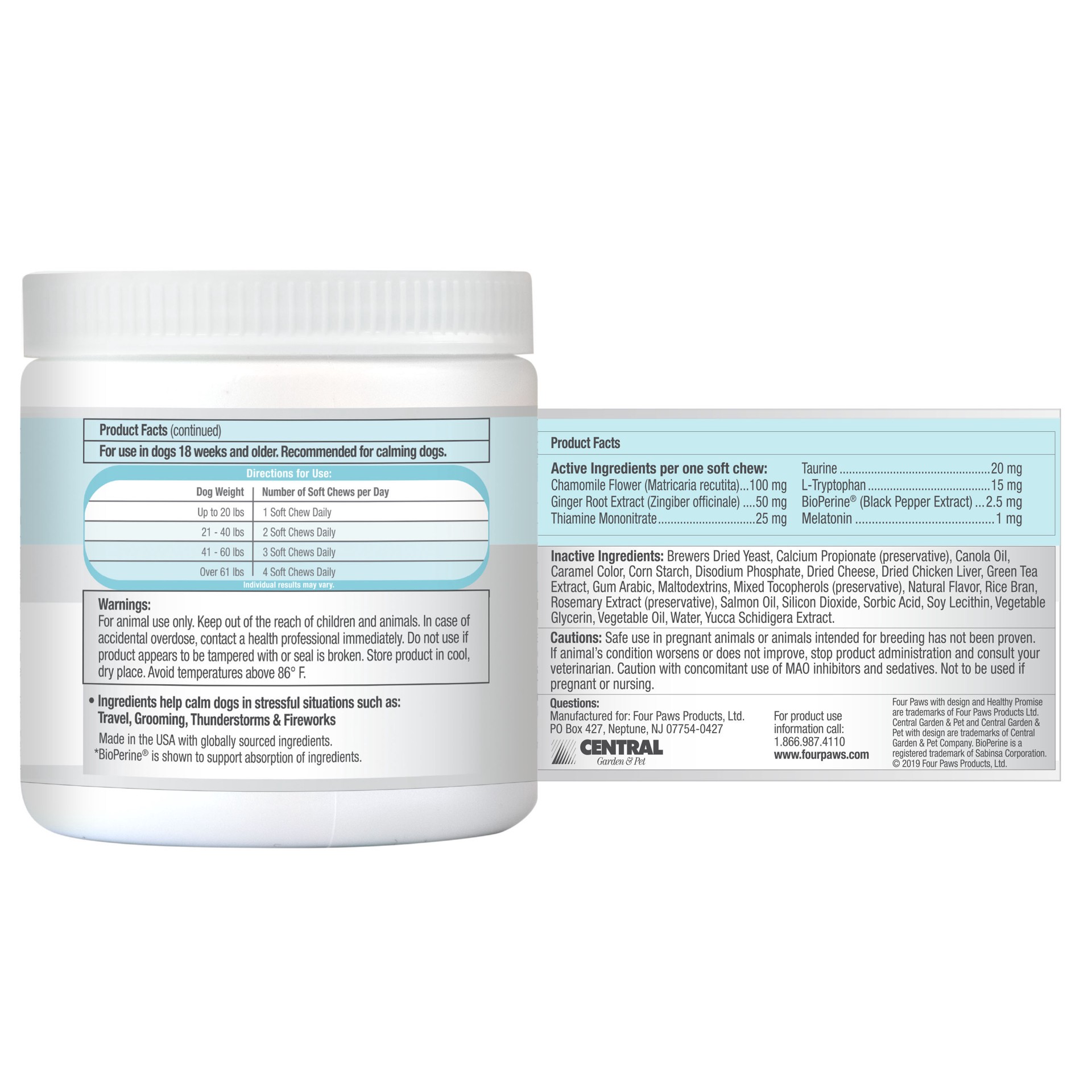 slide 6 of 10, Four Paws Healthy Promise Calming Chews for Dogs 90 Count, 90 ct