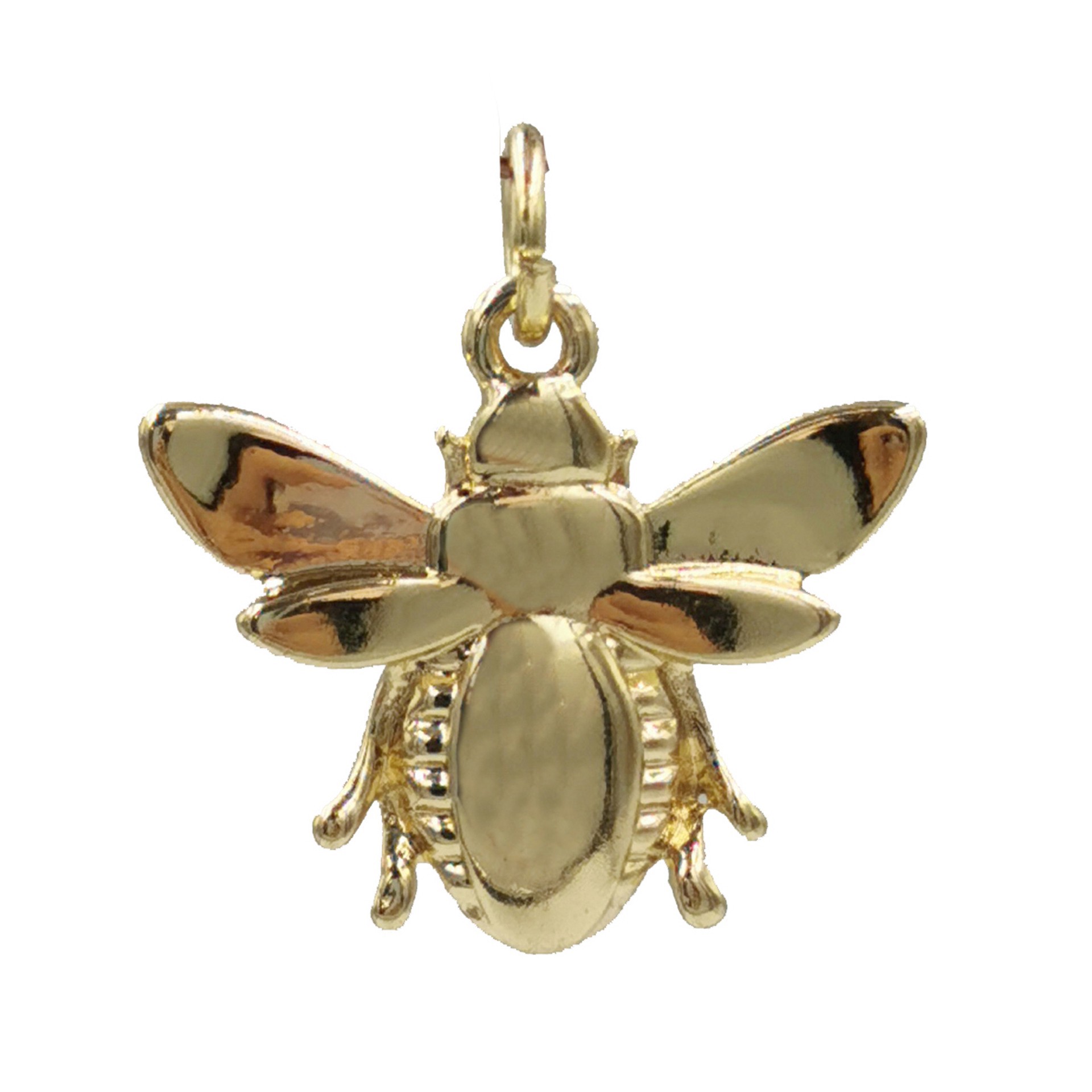 slide 4 of 4, Charmalong 14k Gold Plated Bee Charm By Bead Landing, 0.87 in x 0.87 in x 0.2 in