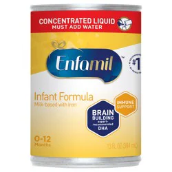 Enfamil Concentrated Liquid Infant Formula, Milk-based Baby Formula with Iron, Omega-3 DHA & Choline, 13 Fl Oz Can