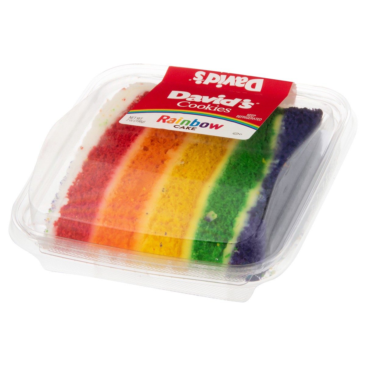 slide 11 of 11, David's Cookies Rainbow Cake 7 oz, 7 oz