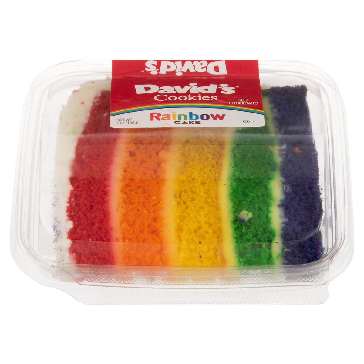 slide 5 of 11, David's Cookies Rainbow Cake 7 oz, 7 oz