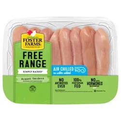 Foster Farms Simply Raised Chicken Breast Tenders, No Antibiotics Ever Per Pound
