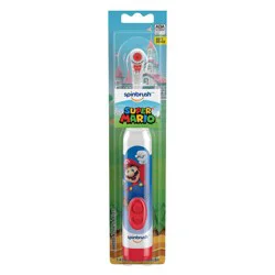 Spinbrush Super Mario Kid''s Spinbrush Electric Battery Toothbrush, Soft Bristles