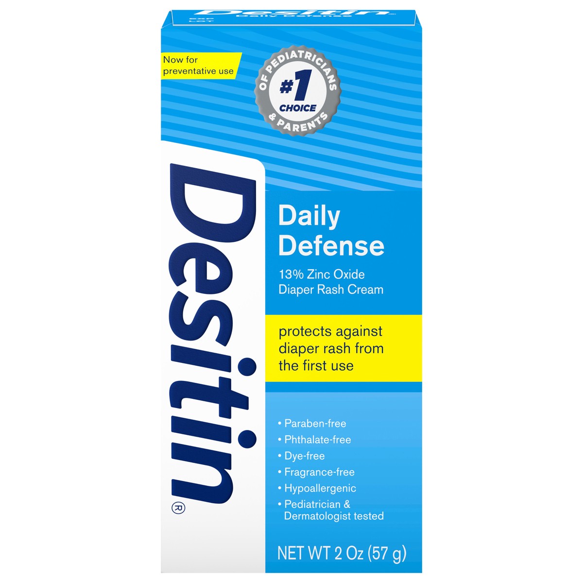 slide 1 of 13, Desitin Daily Defense Diaper Rash Cream, 2 Oz, 2 oz