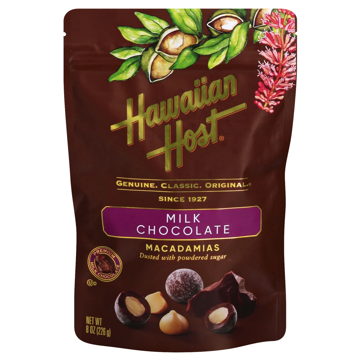 slide 1 of 1, Hawaiian Host Milk Chocolate Mac, 8 oz