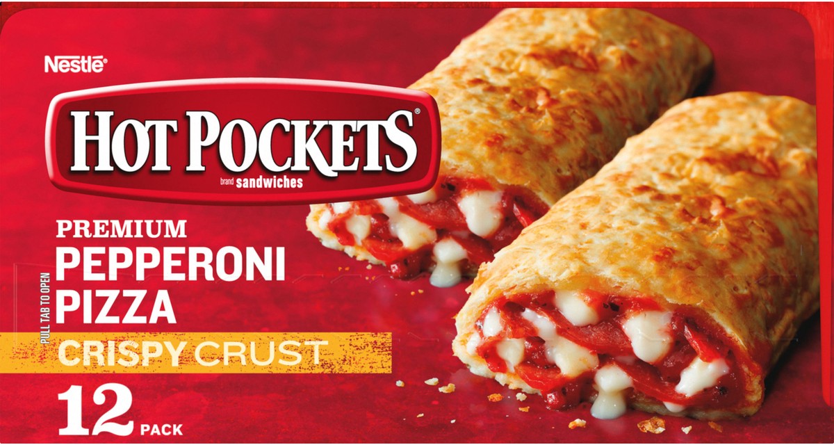 slide 8 of 8, Hot Pockets Premium Pepperoni Pizza Value Pack, 12 ct