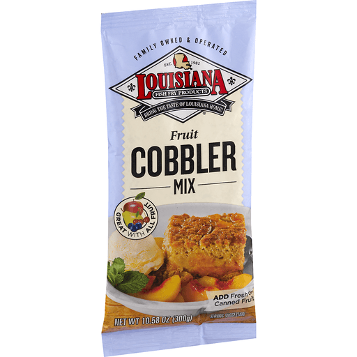 slide 7 of 18, Louisiana Fish Fry Products Fruit Cobbler Mix 10.58 oz, 10 oz