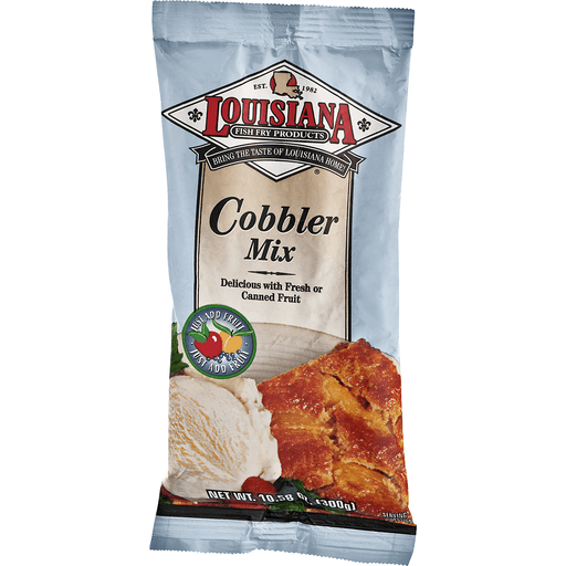 slide 15 of 18, Louisiana Fish Fry Products Fruit Cobbler Mix 10.58 oz, 10 oz