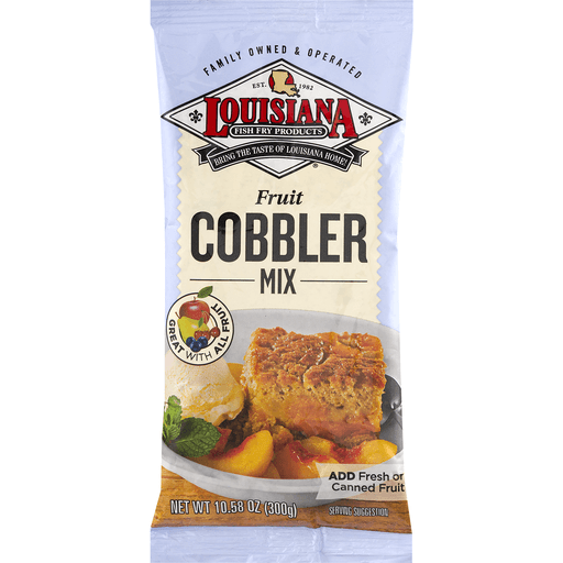 slide 12 of 18, Louisiana Fish Fry Products Fruit Cobbler Mix 10.58 oz, 10 oz