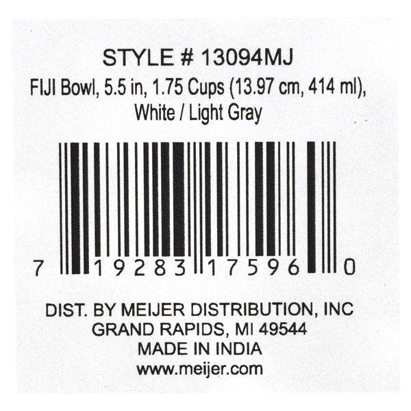 slide 4 of 5, Meijer Pet Food Bowl, 1.75 cup, 1 ct