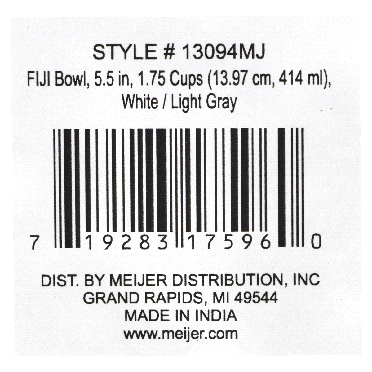 slide 5 of 5, Meijer Pet Food Bowl, 1.75 cup, 1 ct