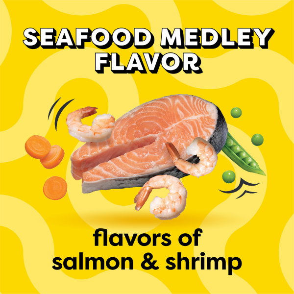 slide 2 of 29, TEMPTATIONS Seafood Medley Flavor Adult Dry Cat Food, 20 lb. Bag, 20 lb