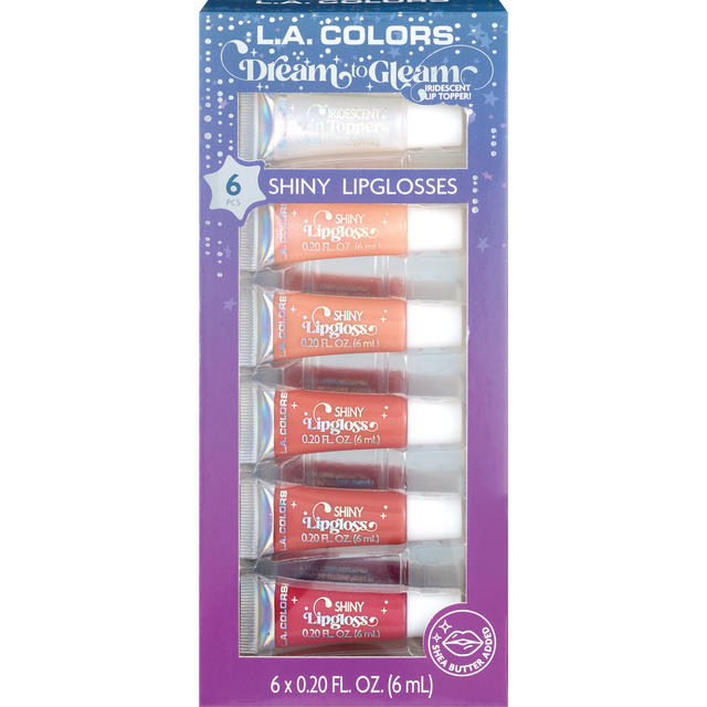 slide 1 of 1, LA COLORS L.A. Colorsâ 6 Pcs Mini Lipglosses Set Display, 1 ct