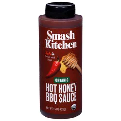 Smash Kitchen Organic Sweet with Heat Hot Honey BBQ Sauce 15 oz