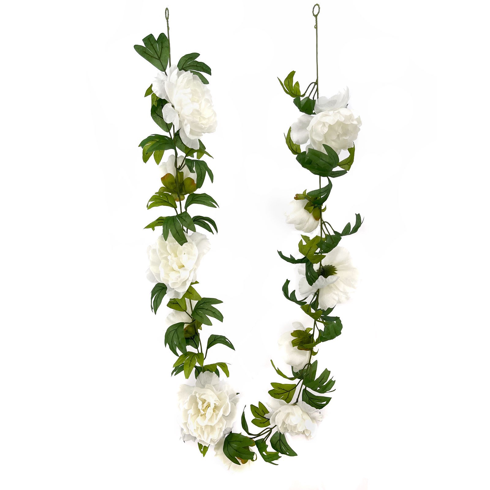 slide 2 of 3, 6ft. Cream Peony Garland By Ashland, 6 ft