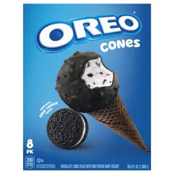 Oreo Cones Frozen Dairy Dessert 8 ea