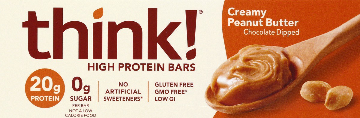 slide 6 of 7, thinkThin Creamy Peanut Butter High Protein Bar, 2.1 oz