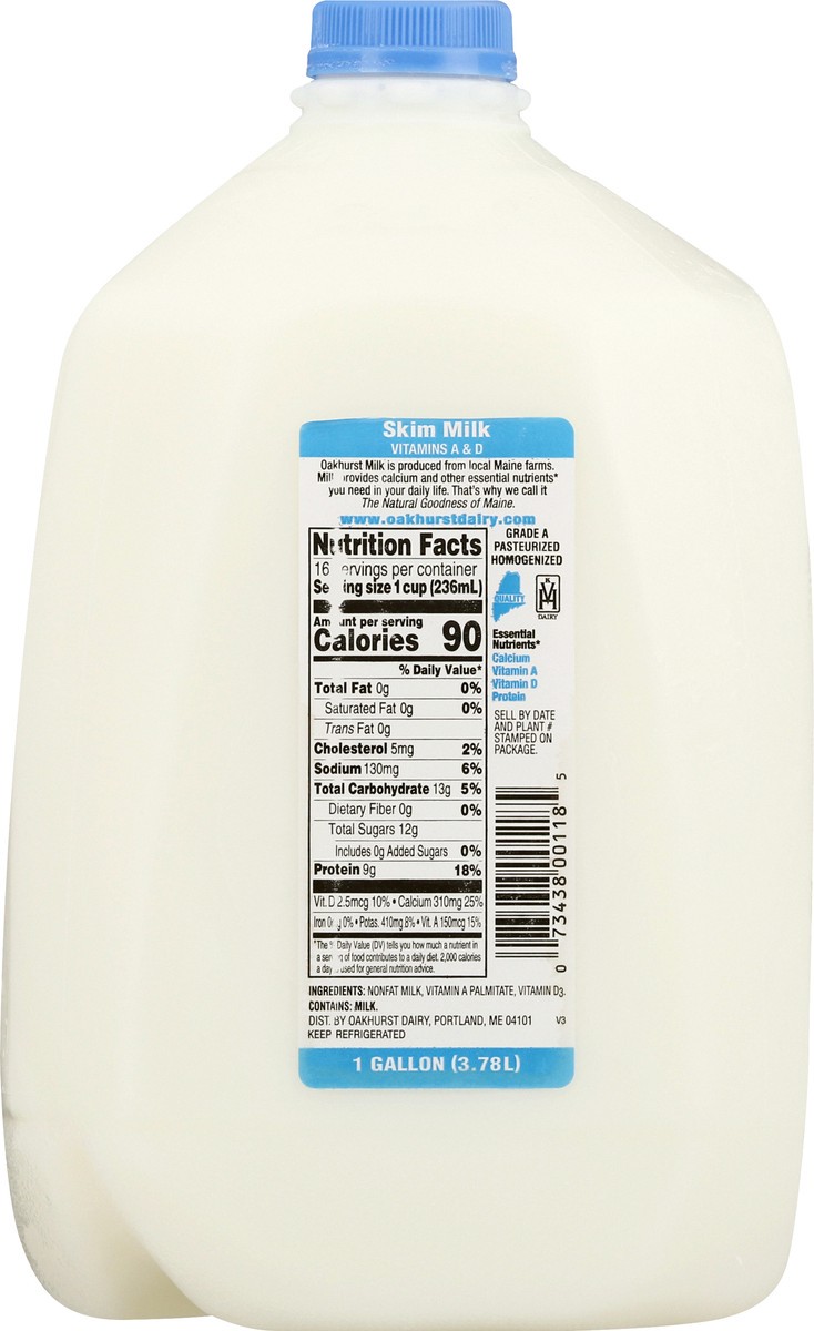 slide 8 of 13, Oakhurst Milk Fat Free Uht- 128 fl oz, 128 fl oz