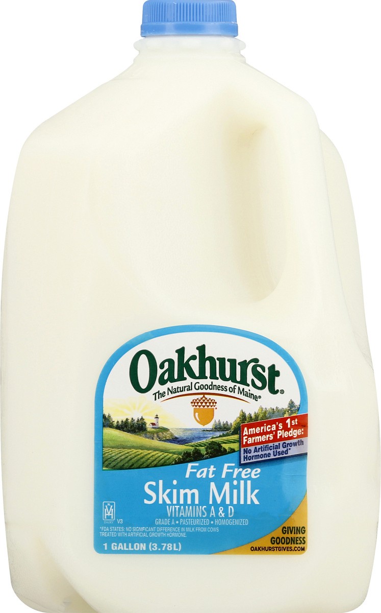 slide 1 of 13, Oakhurst Milk Fat Free Uht- 128 fl oz, 128 fl oz