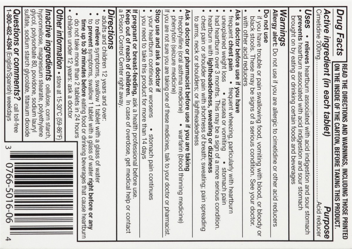 slide 5 of 5, Tagamet Acid Reducer 6 ea, 6 ct
