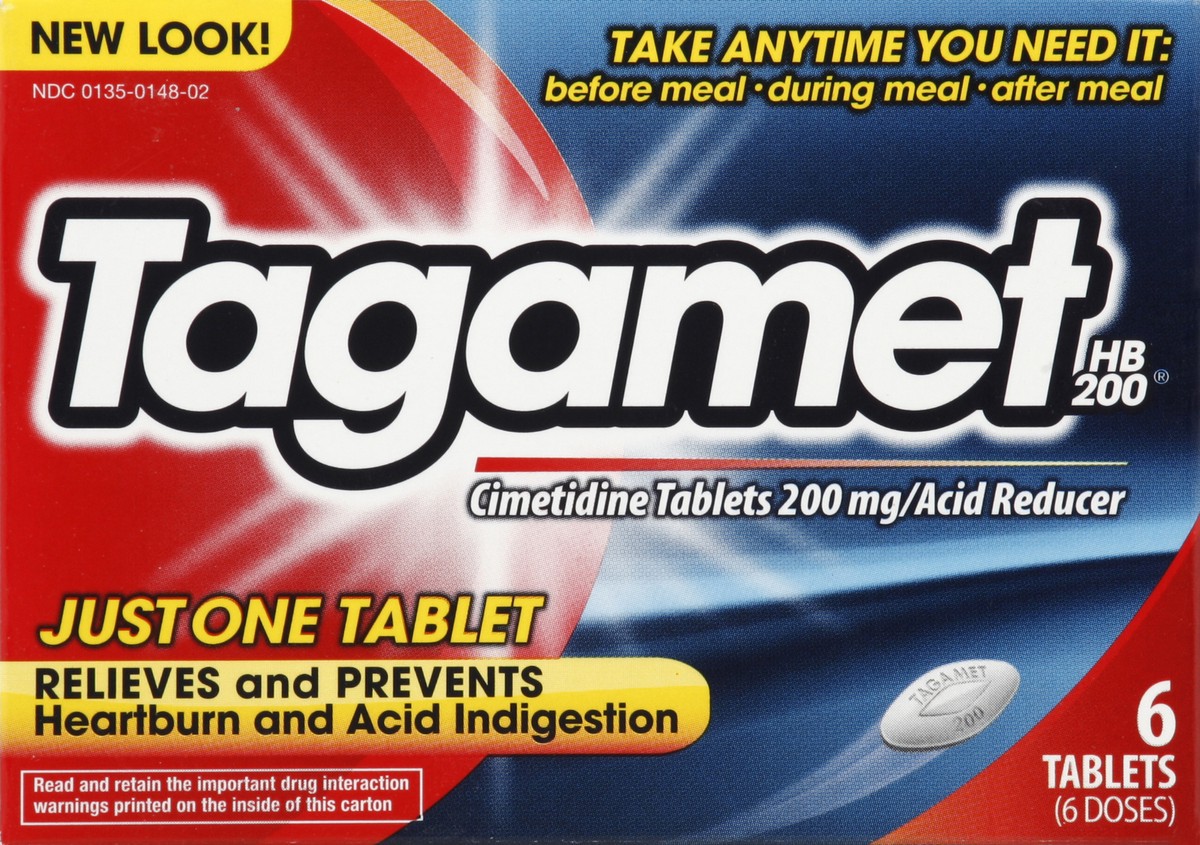 slide 1 of 5, Tagamet Acid Reducer 6 ea, 6 ct