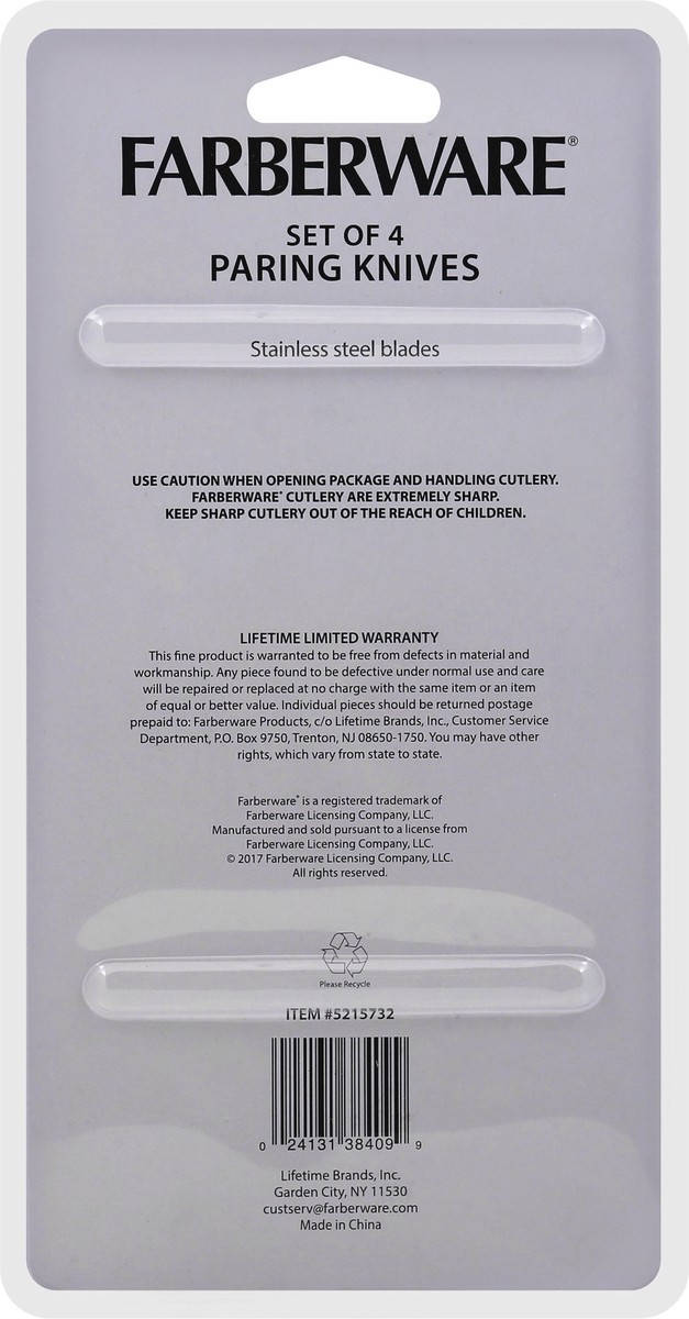 slide 3 of 7, Farberware Paring, Classic, Set of 4 Knives 4 ea, 4 ct