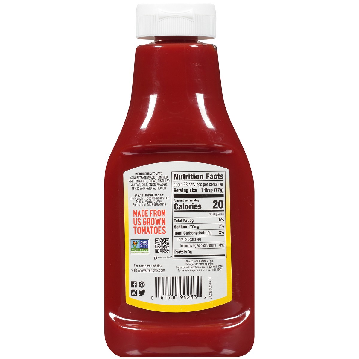 slide 8 of 13, French's Tomato Ketchup 38 oz. Bottle, 38 oz