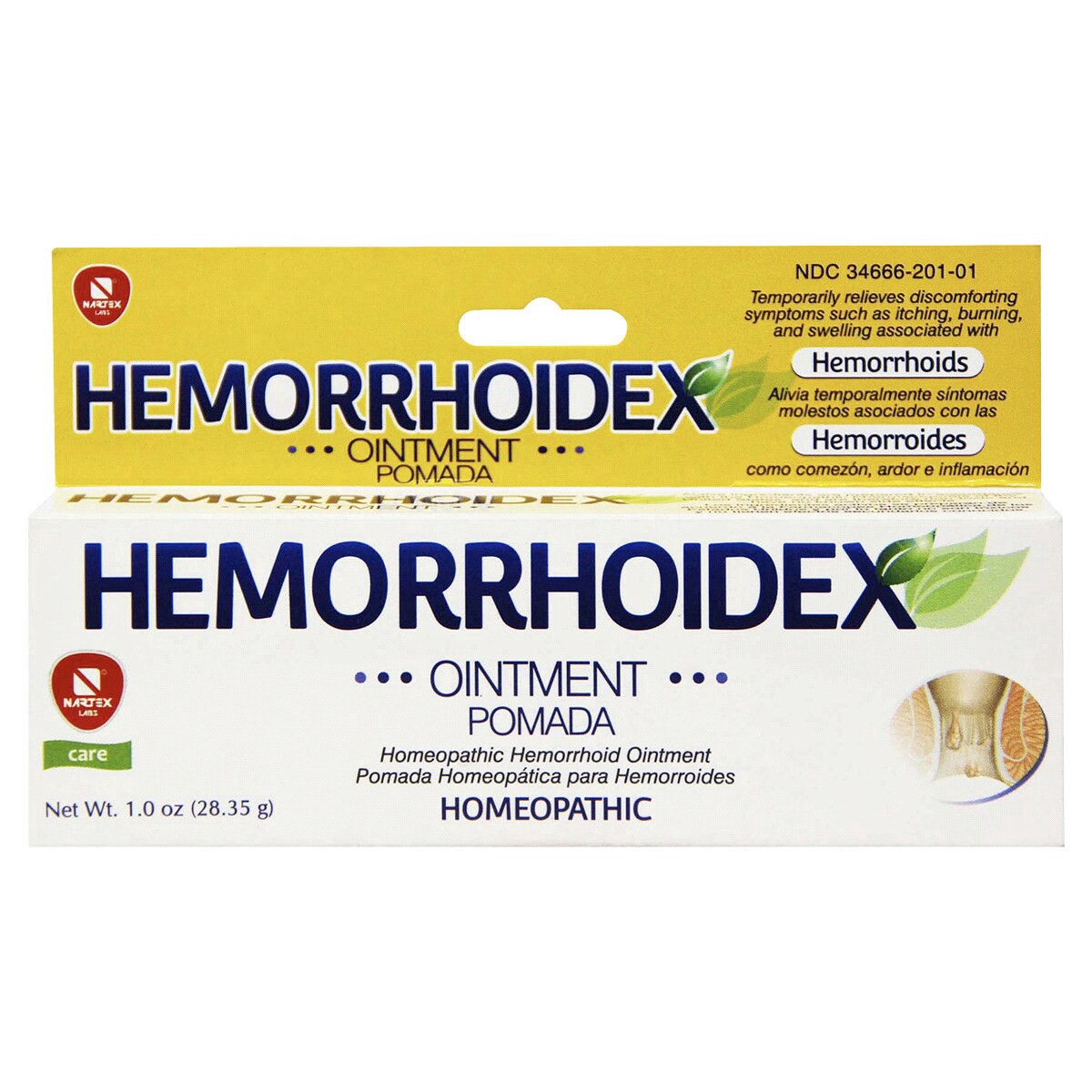 slide 1 of 5, Nartex Hemorrhoidex Ointment, 1 oz