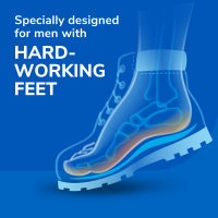 slide 27 of 29, Dr. Scholl's Work All-Day Superior Comfort Insoles (with) Massaging Gel, Men, 1 Pair, Trim to Fit, 1 ct