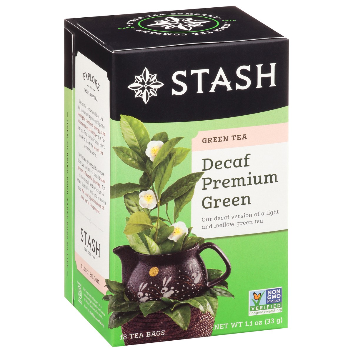 slide 13 of 13, Stash Premium Decaffeinated Green Tea Bags-Stash, 18 ct