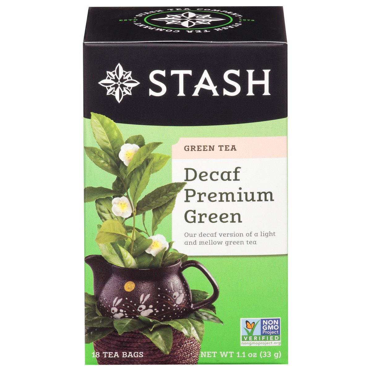 slide 1 of 13, Stash Premium Decaffeinated Green Tea Bags-Stash, 18 ct