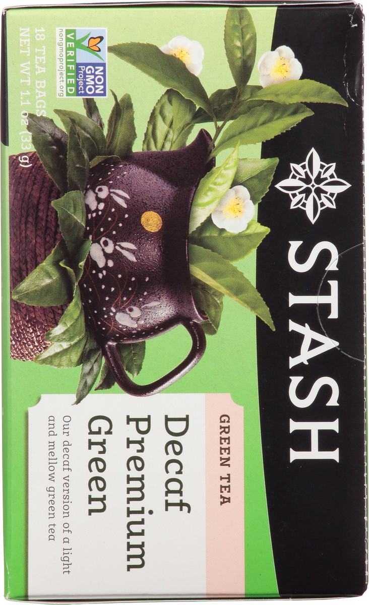 slide 6 of 13, Stash Premium Decaffeinated Green Tea Bags-Stash, 18 ct