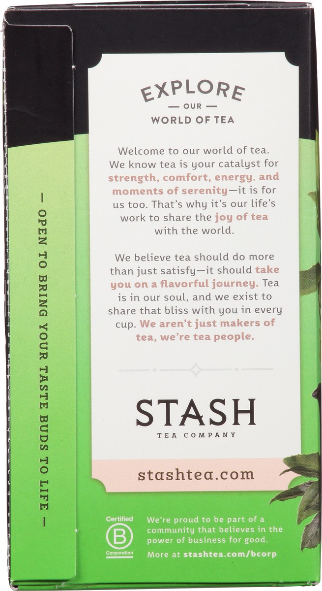 slide 8 of 13, Stash Premium Decaffeinated Green Tea Bags-Stash, 18 ct