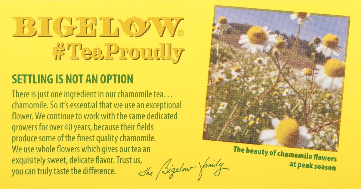 slide 7 of 9, Bigelow Herbal Tea, Cozy Chamomile, Bags, 20 ct