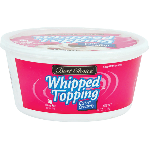 slide 1 of 1, Best Choice Extra Creamy Whipped Topping, 8 oz