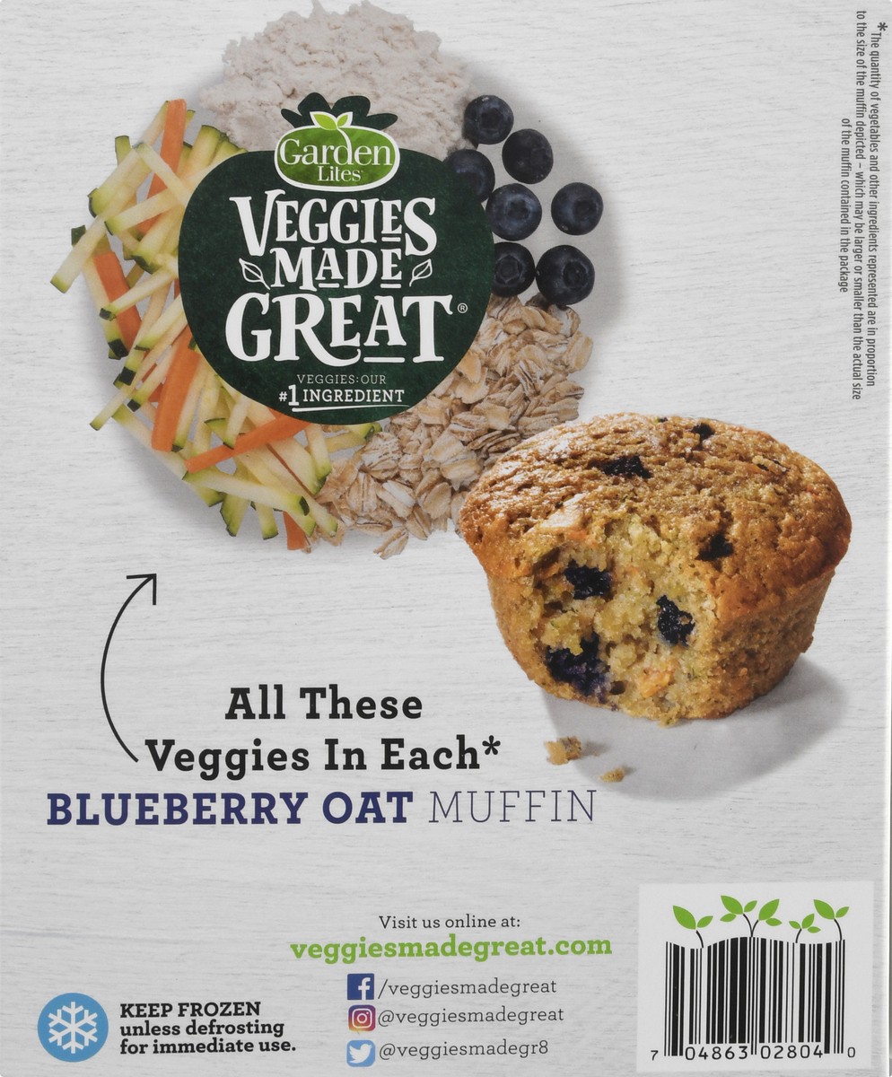 slide 5 of 9, Veggies Made Great Garden Lites Blueberry Oat Muffins, 4 ct