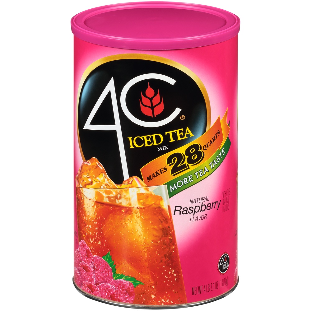 slide 3 of 8, 4C Raspberry Iced Tea Mix, 70.3 oz