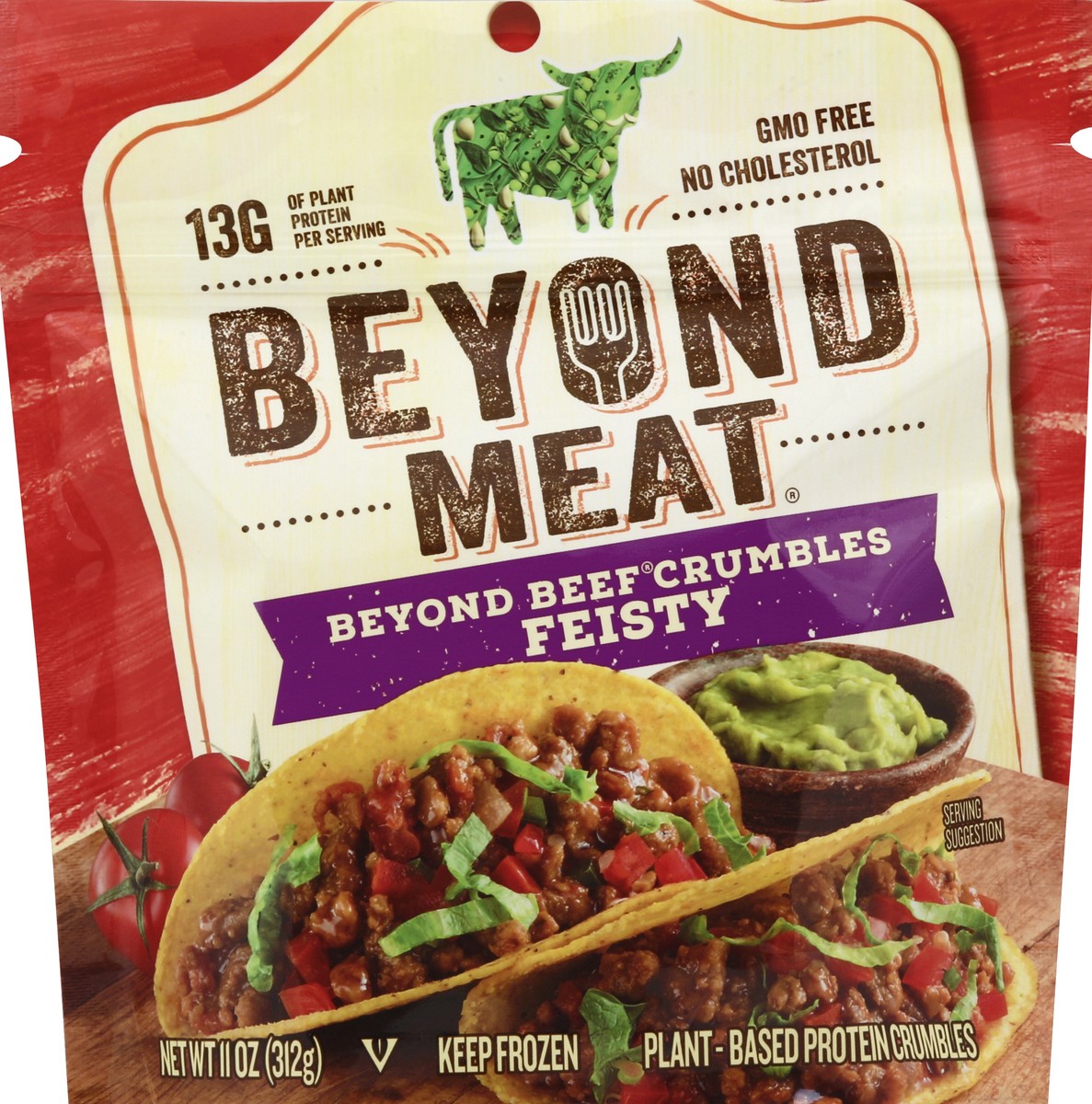 slide 2 of 2, Beyond Meat Beef Free Crumbles Feisty, 11 oz