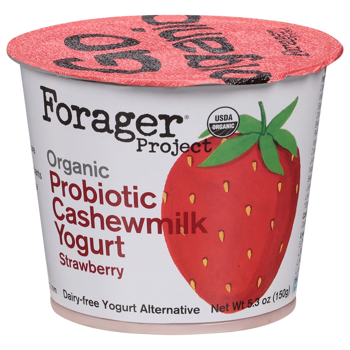 slide 12 of 14, Forager Project Organic Strawberry Cashewmilk Yogurt 5.3 oz, 5.3 oz