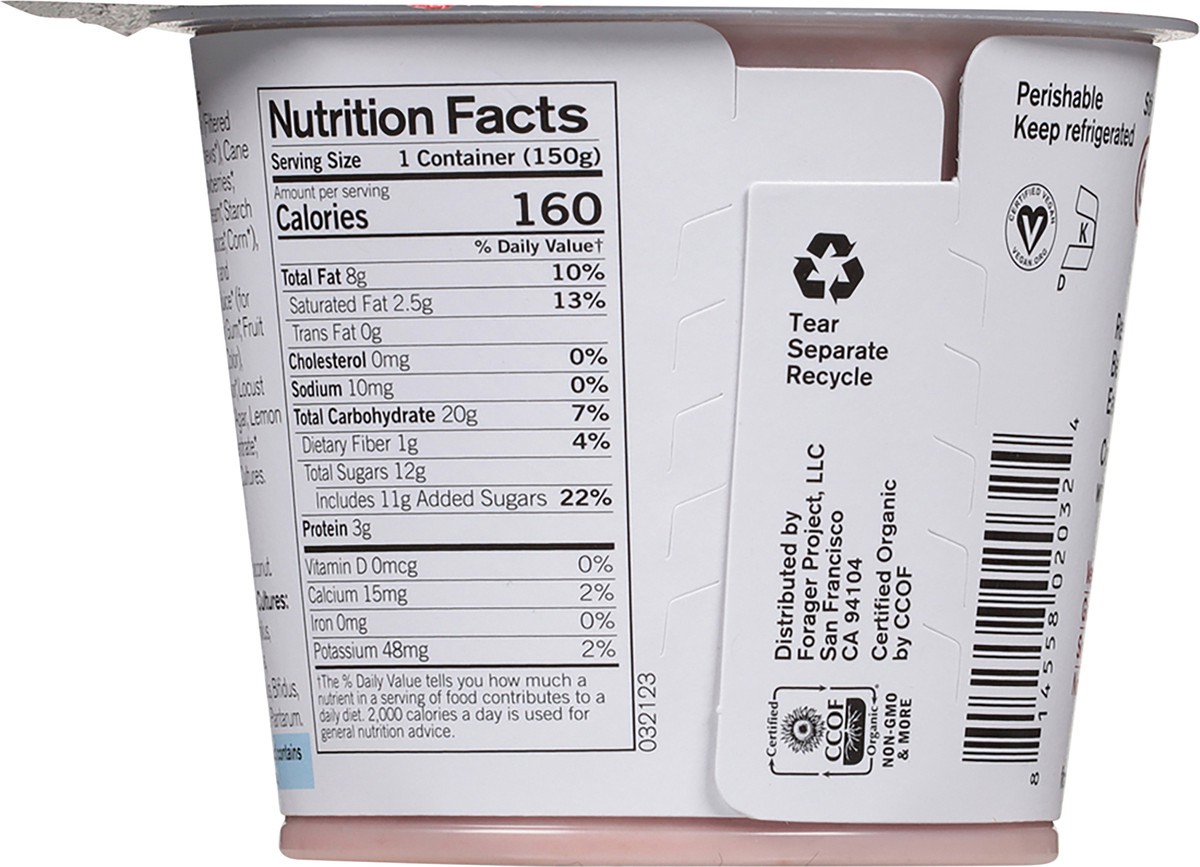 slide 14 of 14, Forager Project Organic Strawberry Cashewmilk Yogurt 5.3 oz, 5.3 oz