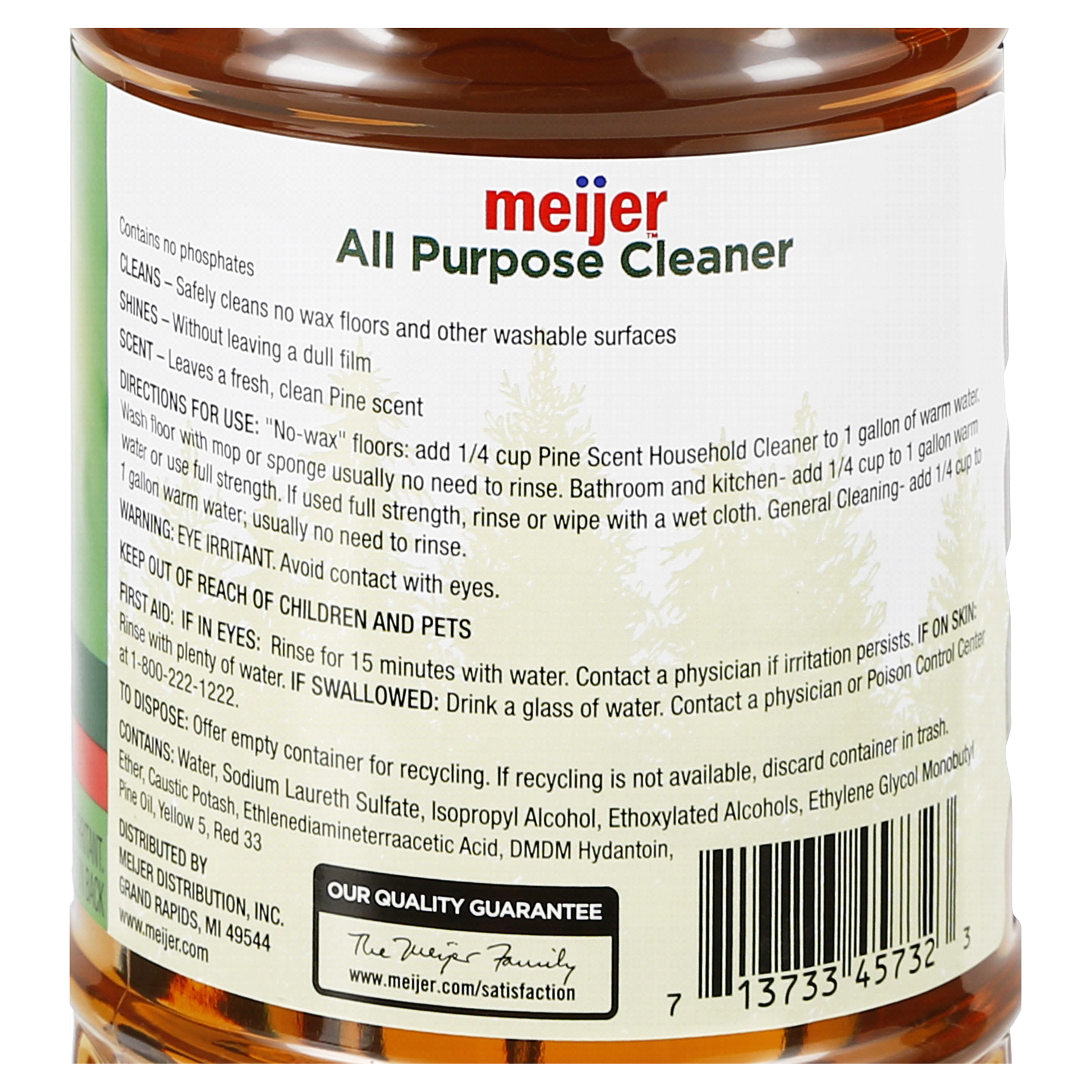 slide 5 of 5, Meijer Pine Scented All Purpose Cleaner, 40 oz